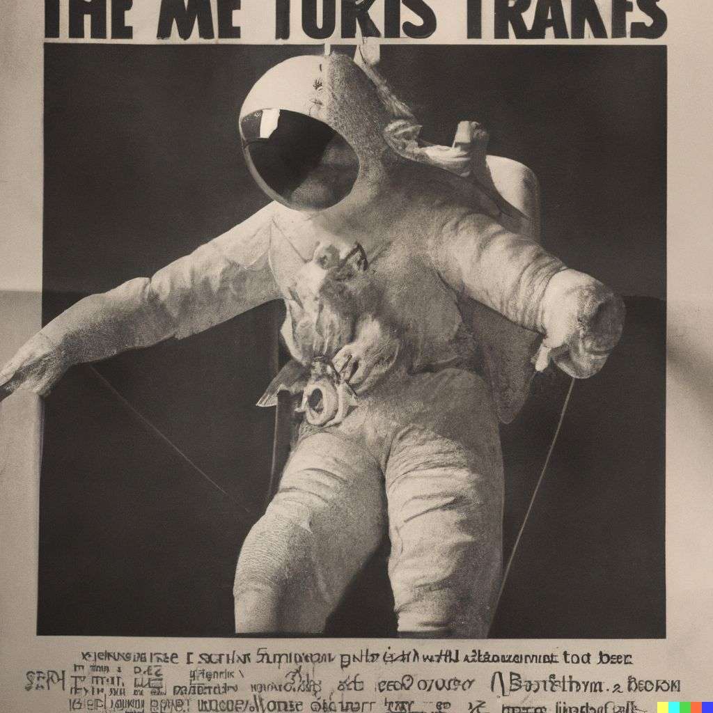 an astronaut, front page of The New York Times, 1920